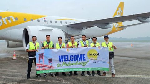 Scoot Kembali Layani Rute Penerbangan Singapura-Palembang, JAE Siap Dukung Perawatan Pesawat