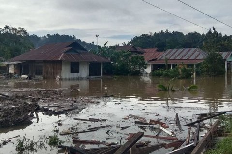 BPBD Sulteng Data Dampak Banjir Pamona Utara, Puluhan Rumah Terendam