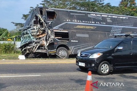 Kecelakaan Bus Tol Cipali Cirebon Renggut Satu Nyawa, Dua Luka-Luka