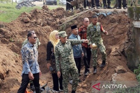 TNI Mulai Pembangunan Empat Jembatan Perintis Garuda di Lampung Selatan, Tingkatkan Konektivitas Warga