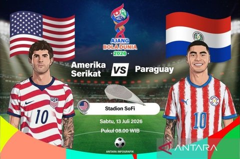 Piala Dunia 2026: Susunan Pemain Amerika Serikat vs Paraguay, Siapakah yang Unggul?