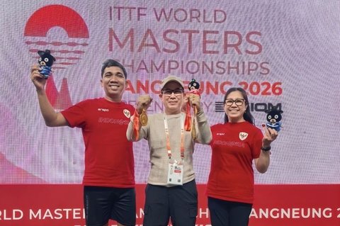 Indonesia Sabet Gelar Juara Ganda Campuran 50 di ITTF World Masters Gangneung 2026