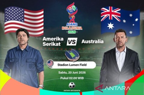 Piala Dunia 2026: Susunan Pemain Amerika Serikat vs Australia, Perebutan Tiga Poin Krusial