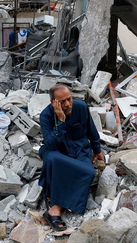 FOTO: Duka Warga Jalur Gaza Digempur Israel, Rumah Luluh Lantak hingga Orang Tercinta Meninggal Dunia