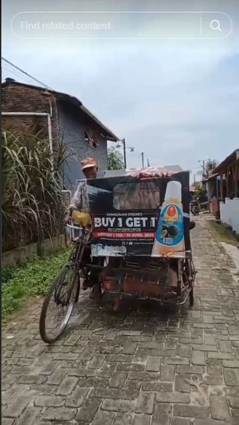 Cerita Kakek Tua Rela Jadi Tukang Becak Dayung Demi Sesuap Nasi, 'Becak Saya Jelek Tak Ada yang Mau Naik'