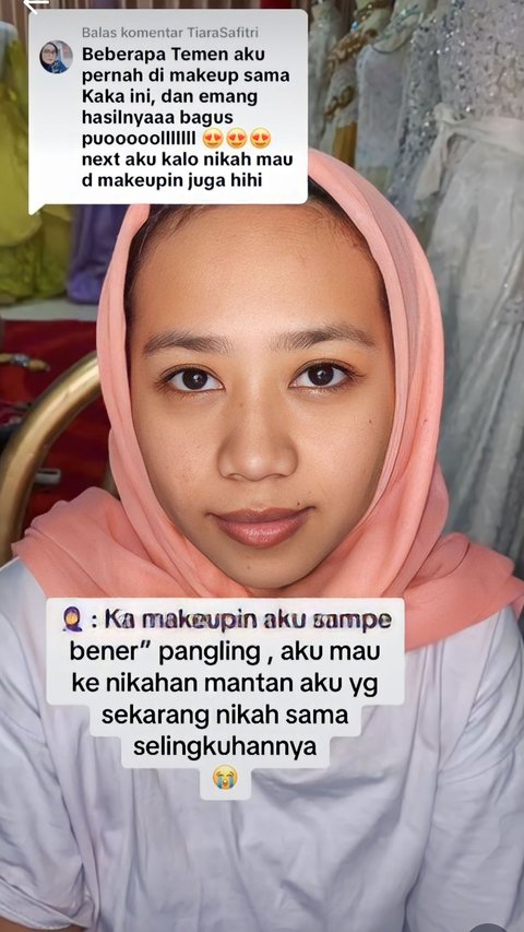 Perempuan Ini Mau Datang ke Pernikahan Mantan yang Selingkuh, Skill Makeup MUA-nya Jempol Banget, Berubah Drastis!