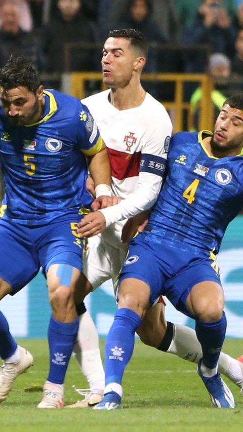 FOTO: Aksi Portugal Bersama Cristiano Ronaldo Cukur Habis Bosnia Tanpa Ampun, Panen 5 Gol di Babak Pertama Kualifikasi Euro 2024