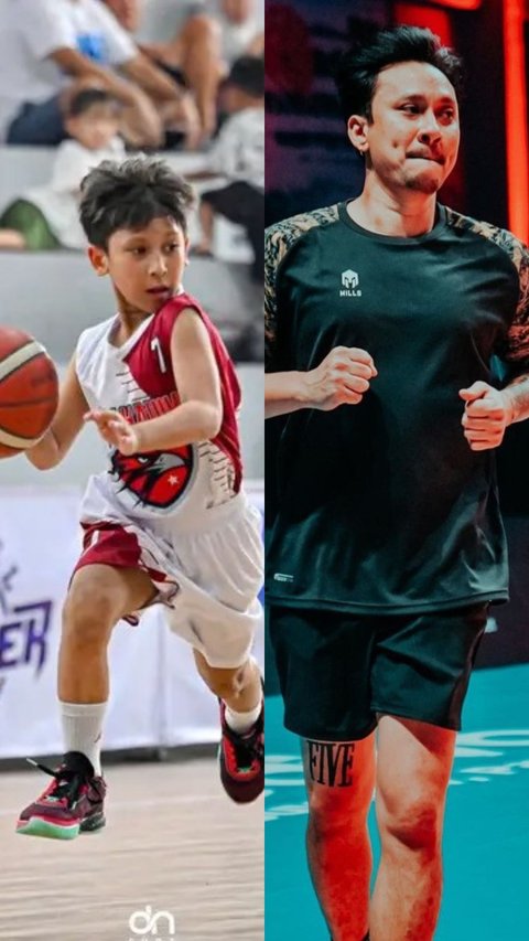 9 Potret Gio Anak Bungsu Vincent Rompies Saat Main Basket, Keren Sejak Dini!