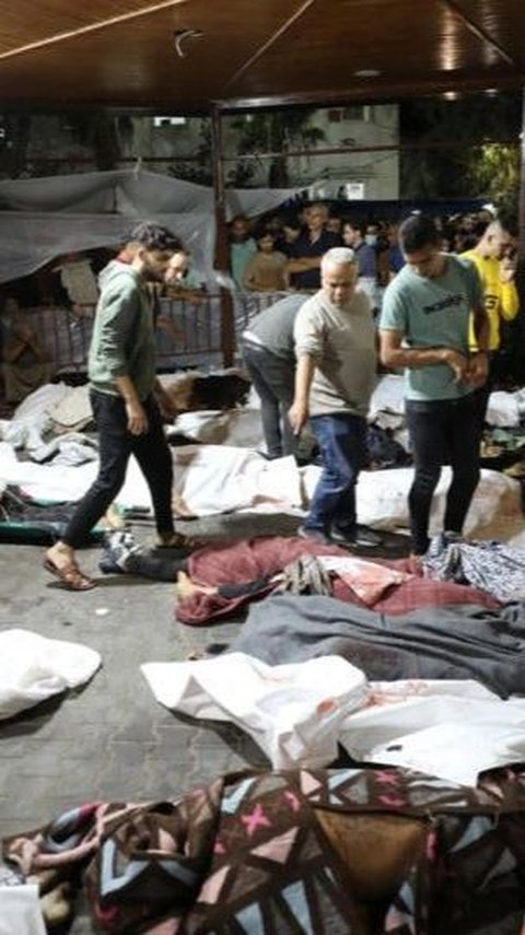 Jasad Korban Tewas di RS Gaza yang Dibom Israel Kondisinya Hancur Lebur Tak Bisa Dikenali