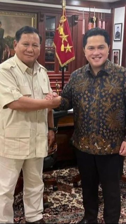 Elektabilitas Tinggi, Erick Thohir Dinilai Sosok Sempurna Jadi Cawapres Prabowo