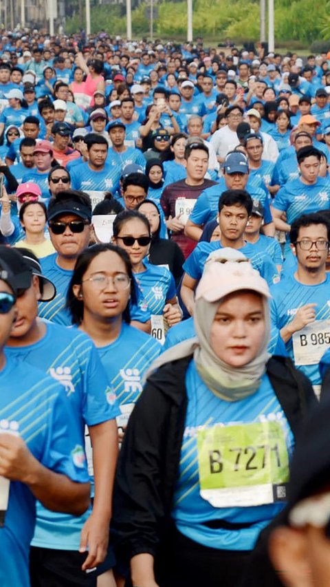 FOTO: Penampakan 10.000 Peserta Ramaikan Jakarta Marathon 2023