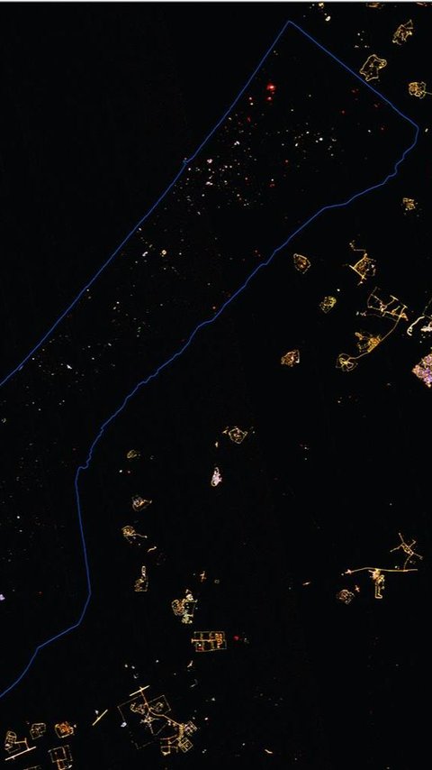 Terrifying! Due to Israel's Electricity Cut, Here's a Comparison of Satellite Images of Gaza Strip at Night