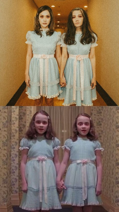 Cosplay Hantu Si Kembar 'The Shining', Begini Penampilan Bunga Citra Lestari saat Pesta Kostum Halloween