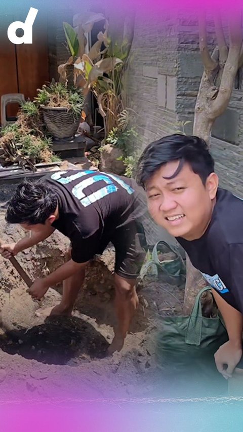 Denny Caknan Becomes a Construction Worker at Home