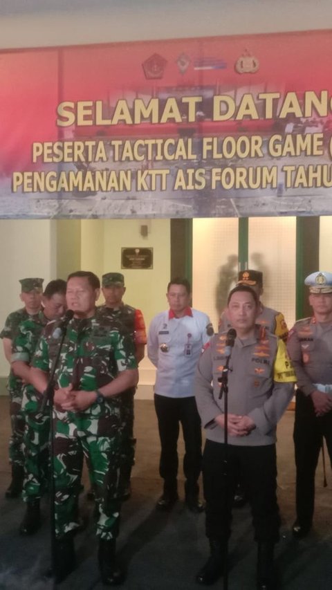 14.500 Personel TNI Polri Amankan KTT AIS, Panglima dan Kapolri Pimpin Langsung Tactical Floor Game
