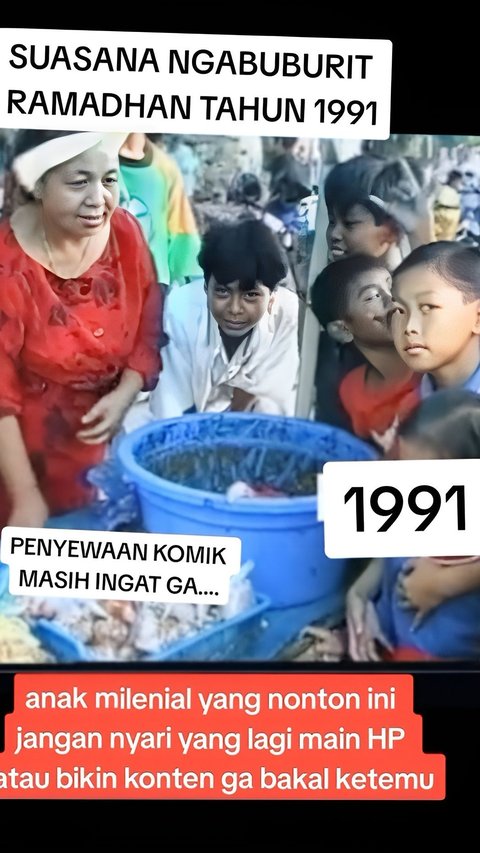 Potret Lawas Serunya Ngabuburit Tahun 1991, Ada Panggung Hiburan hingga Sewa Gamebot