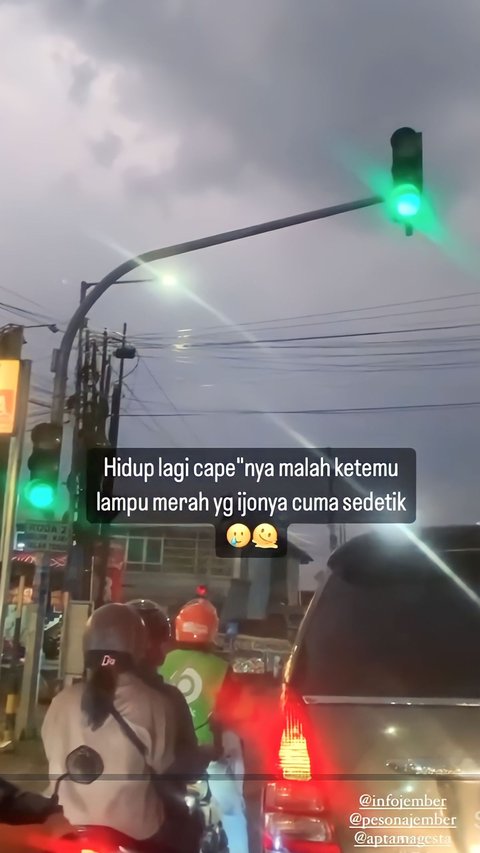 Lampu Hijau Ini hanya Nyala 2 Detik, Bikin Pengendara Emosi