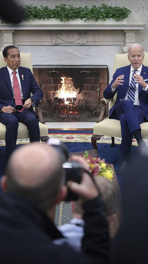 FOTO: Momen Jokowi Temui Presiden Amerika Joe Biden, Ajak Hentikan Konflik dan Kekejaman di Jalur Gaza