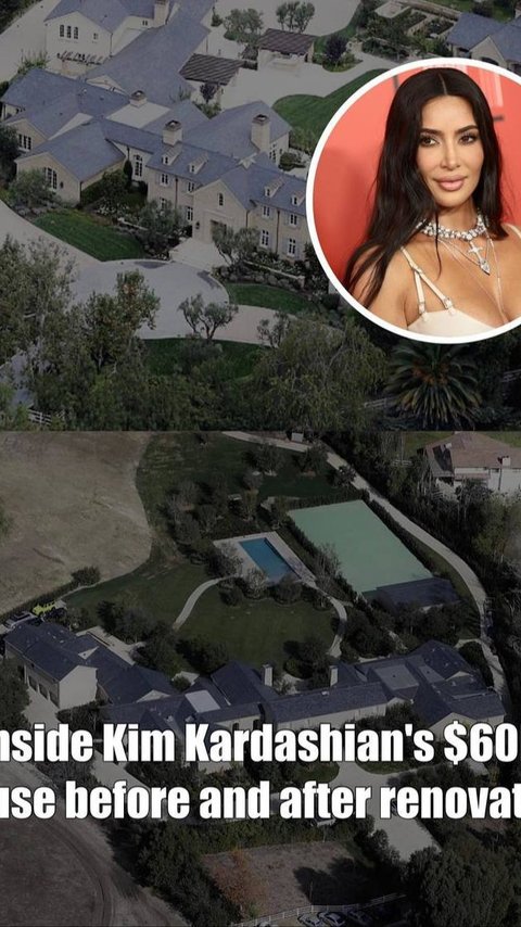 Intip 7 Potret Before - After Mansion Mewah nan Megah Kim Kardashian Usai Renovasi, Malah Panen Cibiran