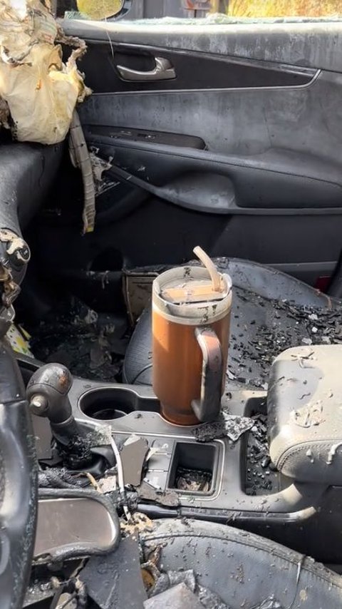 Woman Receives New Car as a Gift After Showing Intact Tumbler from Fire