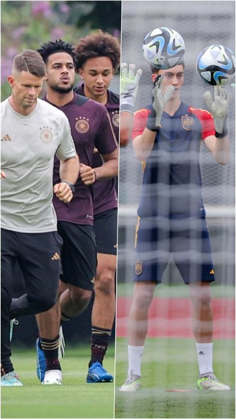FOTO: Intip Latihan Timnas Spanyol dan Jerman Jelang Laga Panas Dua Tim Raksasa Eropa di Piala Dunia U-17