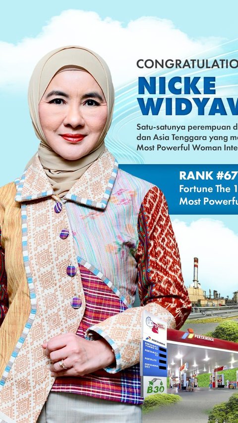 Nicke Widyawati Kembali Masuk  Daftar Fortune 100 Most Powerful Women