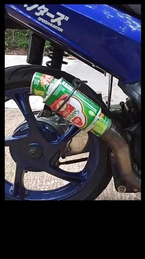 10 Potret Modifikasi Knalpot Motor Pakai Kaleng Bekas, Suaranya Dijamin Nyaring Banget