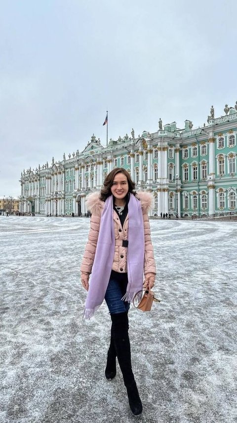 8 Foto Terbaru Shandy Aulia Saat Menikmati Liburan Musim Dingin di Moskow Rusia