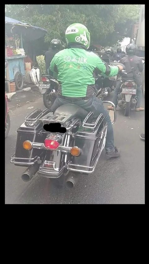 10 Potret Sultan Gabut Narik Ojol Pakai Moge, Ada BMW Hingga Harley Davidson!