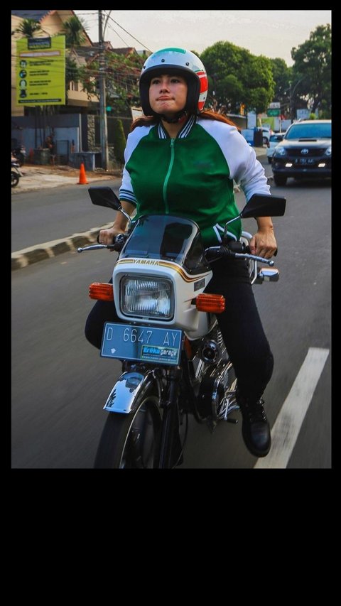 10 Potret Atraksi Lucu Nabila Putri saat Motoran, Gayanya Selalu Curi Perhatian