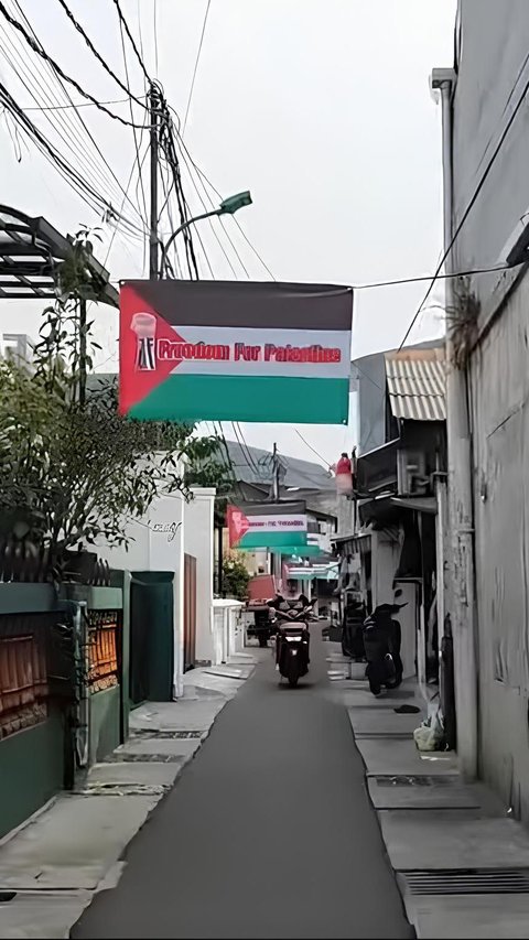 Melihat Kampung Palestina di Palmerah, Warganya Kompak Serukan Pesan Kemanusiaan