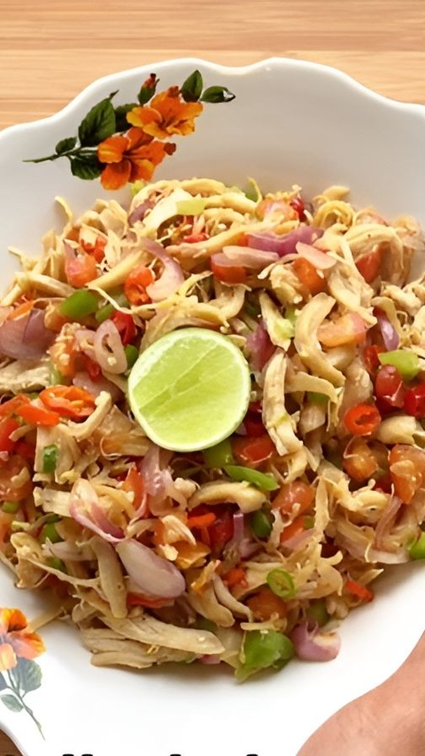 Shredded Chicken with Dabu-Dabu Sauce Recipe by Chef Ocit, Spicy and Sour That Will Make You Addicted