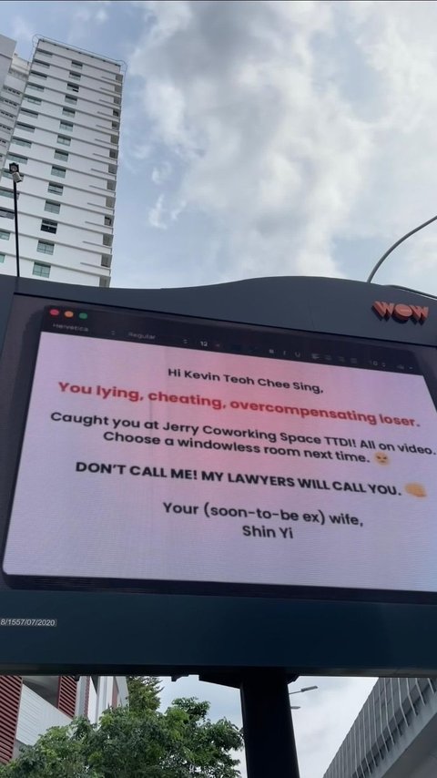 Viral Istri Pasang Billboard Bongkar Suami Selingkuh, Tapi Malah Dicurigai Netizen