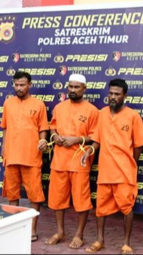 Tiga Warga Rohingya Jadi Tersangka Penyelundupan Manusia di Aceh Timur