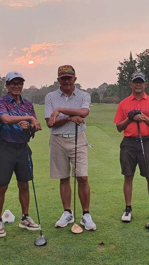 Potret Gagah Berkumis Tipis Pensiunan Jenderal Polisi saat Bermain Golf 'Alhamdulillah Ketemu Sobat Baru dan Sobat Lama Bro'