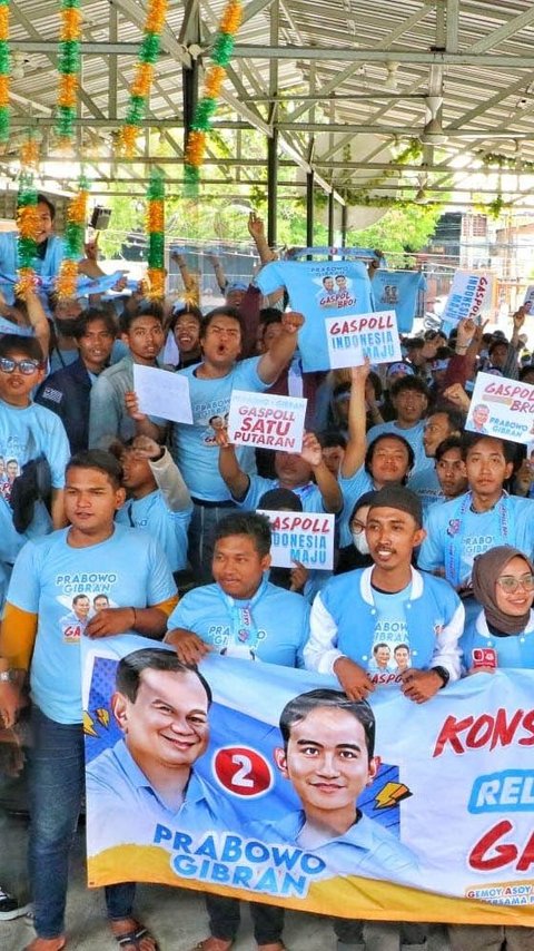 Relawan Gaspoll Bro Jatim Siap Menangkan Prabowo-Gibran Satu Putaran