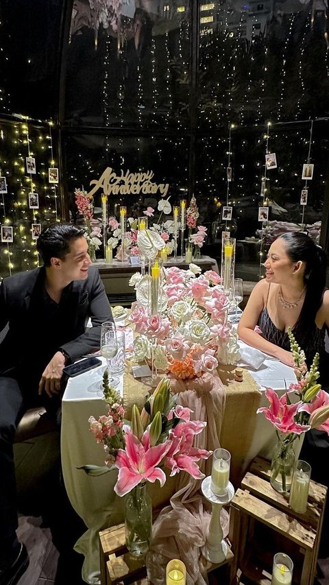 Dinner Bareng, Intip Potret Rachel Vennya dan Salim Nauderer di Perayaan Anniversary Ke-2 yang Super Romantis