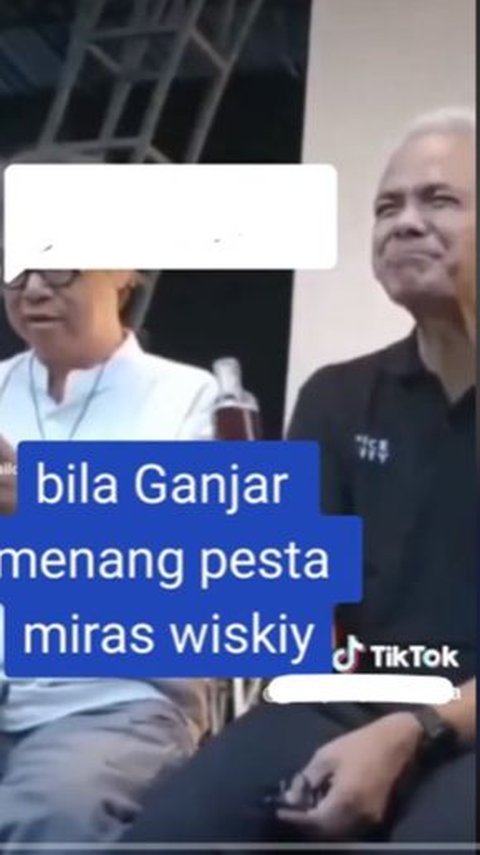 CEK FAKTA: Hoaks Video Ganjar Pranowo Minum Alkohol dan Akan Pesta Miras Jika Menang Pilpres