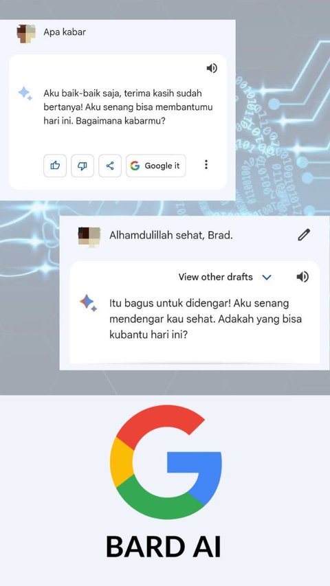 Begini Ternyata Reaksi Google Bard AI saat Ngobrol Pakai Bahasa Indonesia