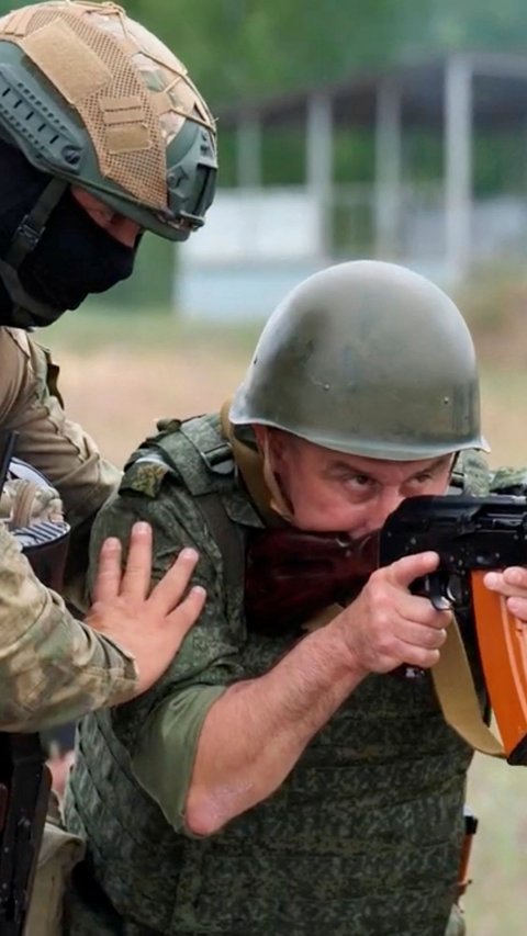 FOTO: Setelah Gagal Kudeta Putin, Tentara Bayaran Wagner ke Belarusia Gembleng Pasukan Sekutu Rusia