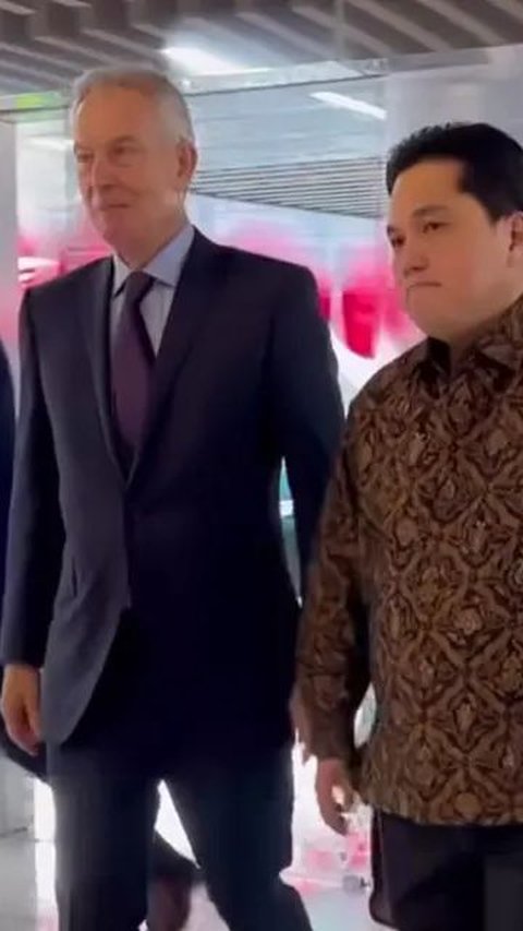 Bertemu Erick Thohir, Tony Blair Bahas Nasib BUMN Usai Pilpres