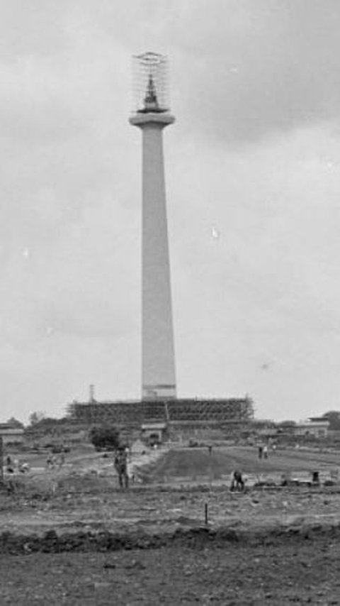 Begini Penampakan Jakarta Juli 1965, Pembangunan Monas Masih Belum Tuntas