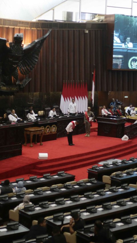 FOTO: Intip Suasana Gladi Kotor Persiapan Pidato Kenegaraan Presiden di Sidang Tahunan MPR 2023