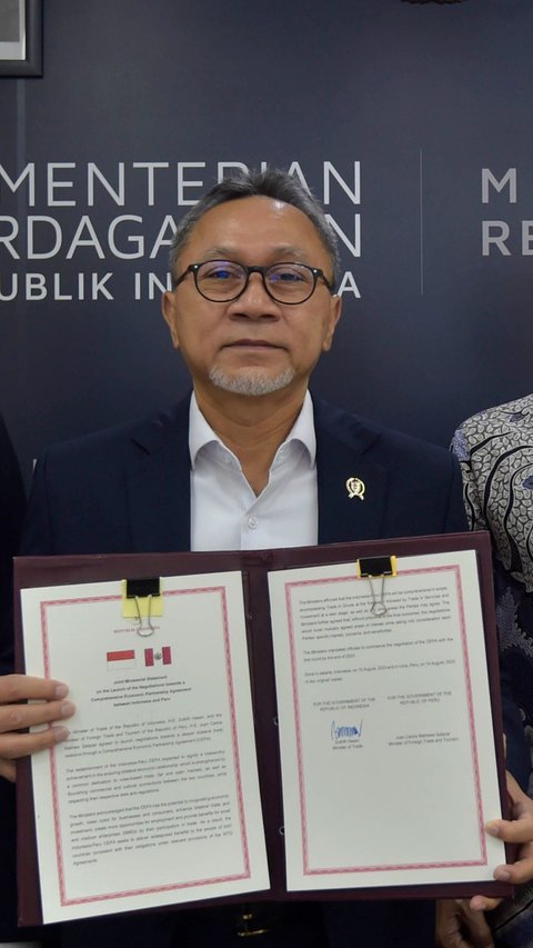 Kemendag Luncurkan Perjanjian Kemitraan Ekonomi Komprehensif dengan Peru