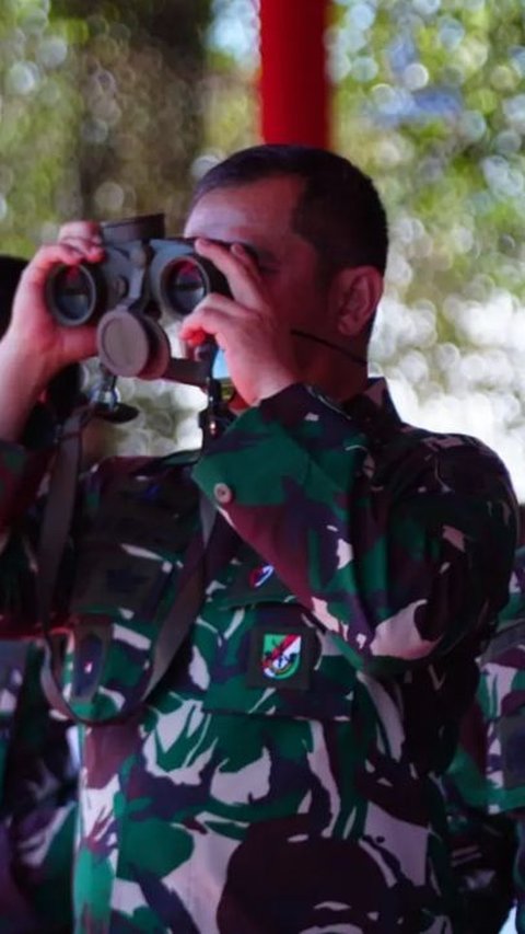 Jenderal-Jenderal Tiga Matra TNI di Puncak Latgab, Begini Gaya Pangkostrad Maruli