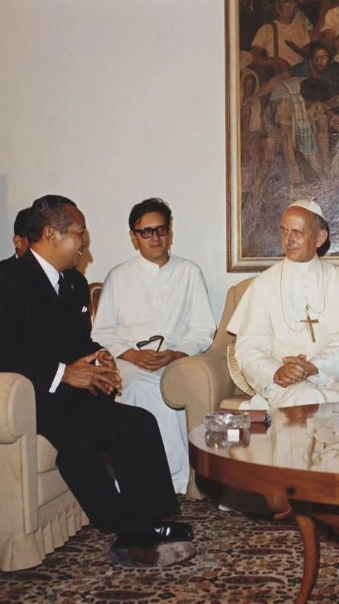Potret Lawas Presiden Soeharto Bersua Paus Paulus VI Tahun 1970, Bahas Pesan Penting Indonesia-Vatikan