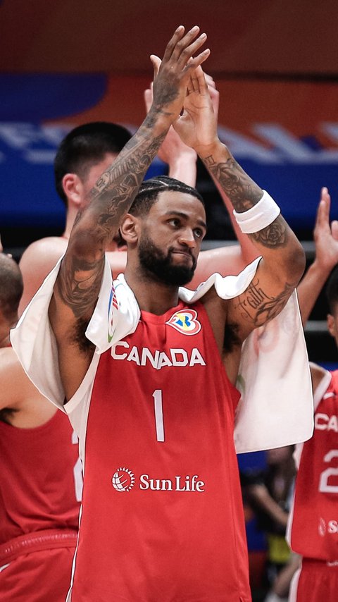 FOTO: Penampilan Timnas Basket Kanada Bantai Lebanon hingga Pimpin Klasemen Sementara Grup H Piala Dunia FIBA 2023