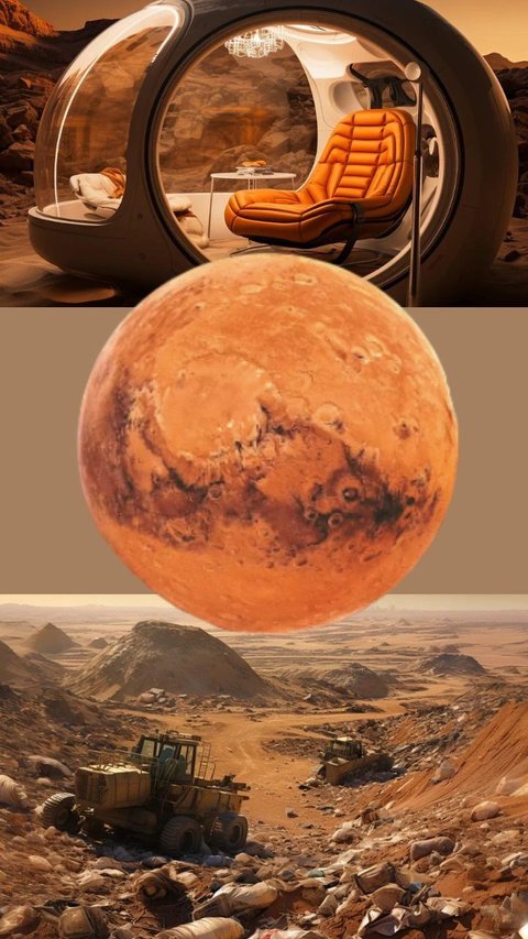 Begini Gambaran Kehidupan di Planet Mars Versi AI, Walau Semua Nampak Canggih Tetap Saja Ada Si Kaya dan Si Miskin