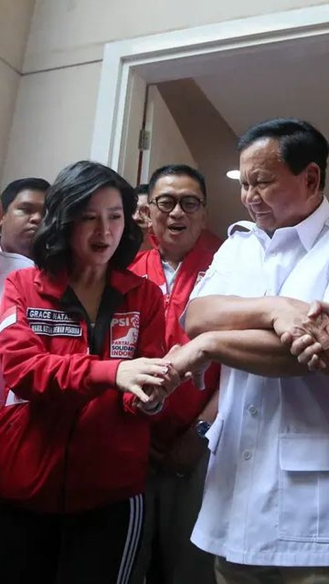 VIDEO: Kesan Prabowo Temui Grace Natalie Dkk di Markas PSI, 