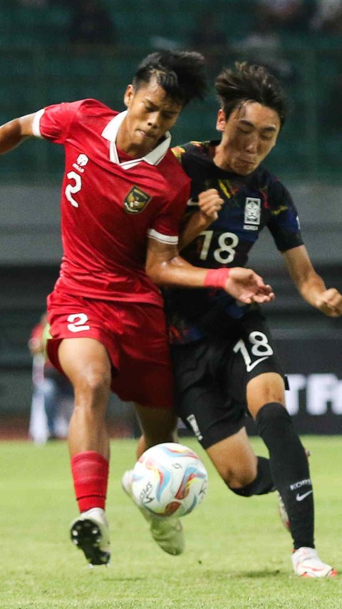 FOTO: Bersaing Ketat, Penampilan Timnas Indonesia U-17 Vs Korea Selatan Kalah Tipis